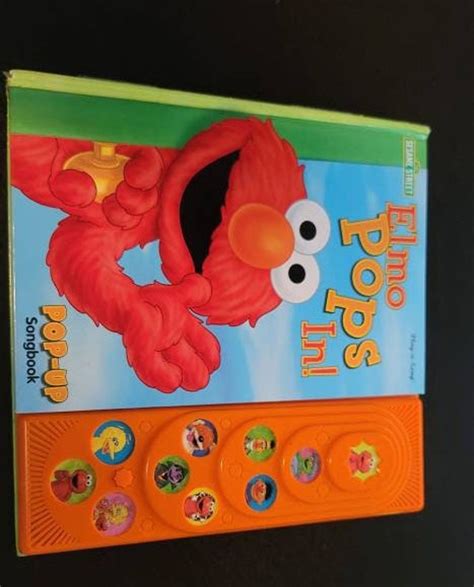 Vintage Book Sesame Street Elmo Pops in Play a Song 100% | Etsy