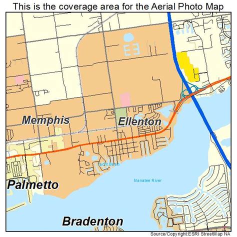 Aerial Photography Map of Ellenton, FL Florida