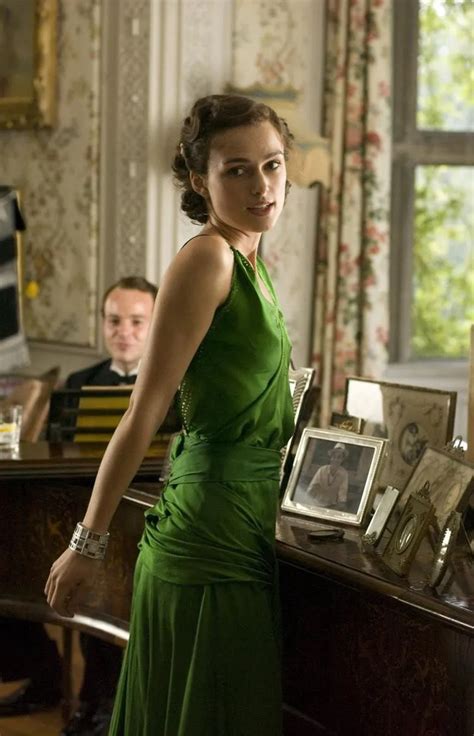 Keira Knightley Green Evening Dress in Atonement - Xdressy