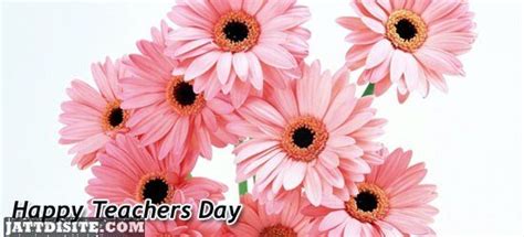 Happy Teachers Day Flowers Graphic - JattDiSite.com