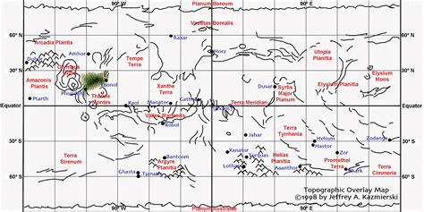 ERBzine 2807: Maps of Barsoom