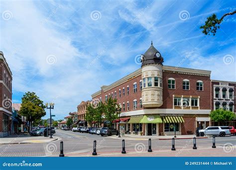 Scenic View of Downtown Paso Robles with Historic Clock Tower Acorn ...