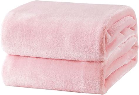 Bedsure Fleece Blanket King Size Pink Lightweight Super Soft Cozy ...