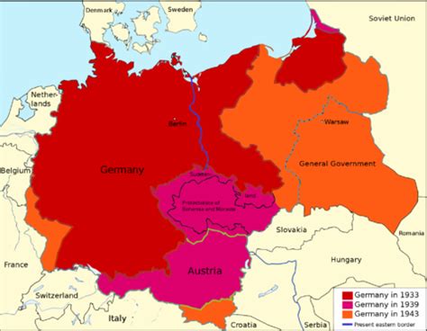 Map of Germany:The Third Reich (1933-1945) - Philatelic Database