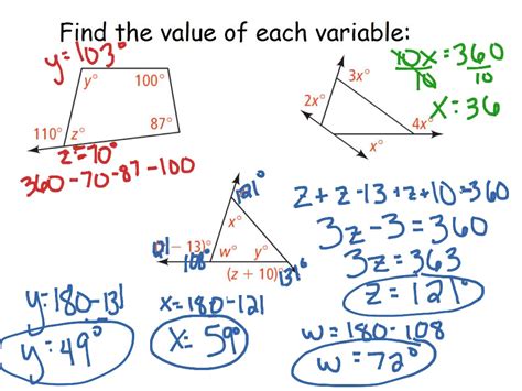 6-1 Polygon Angle-Sum Theorems | Math, geometry, angles, Polygons | ShowMe