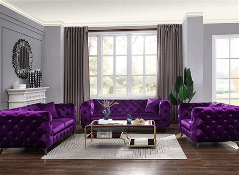 Lavender Sofa Furniture | Baci Living Room