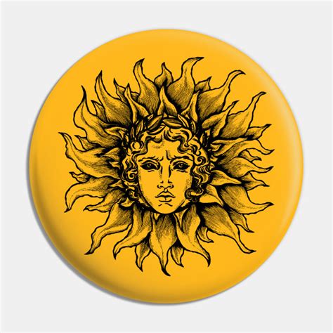 Apollo Sun God Symbol - Sun God - Pin | TeePublic