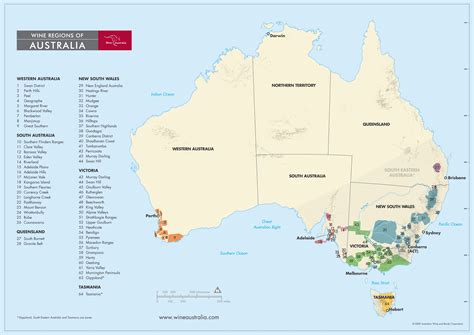 Australia Wine Map | Les vins australiens / Australian Wines ...