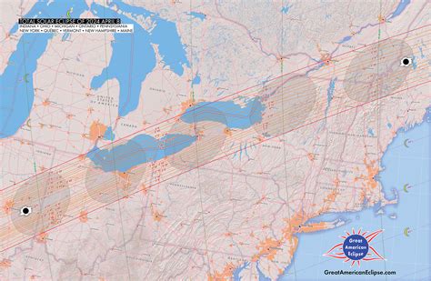 2024 Eclipse Map New York - Printable Maps Online