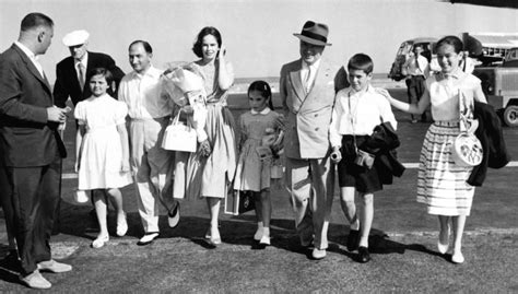 Charlie Chaplin and family arriving in Paris. 1957. : TheWayWeWere