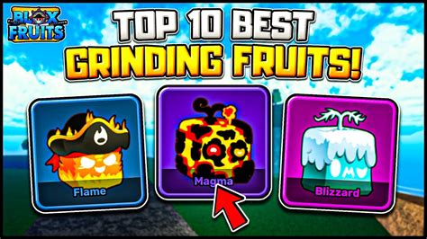 Top 10 BEST Fruits For Grinding In Blox Fruits! - YouTube