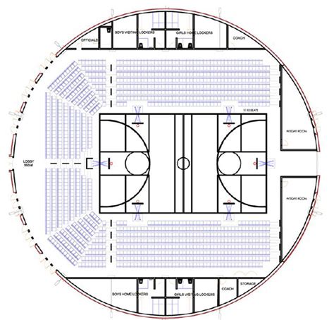 High School Gymnasium Floor Plan