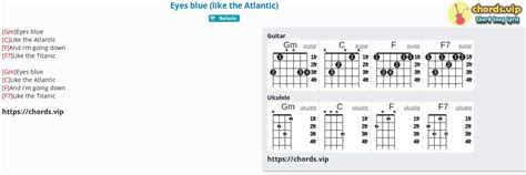 Chord: Eyes blue (like the Atlantic) - tab, song lyric, sheet, guitar ...