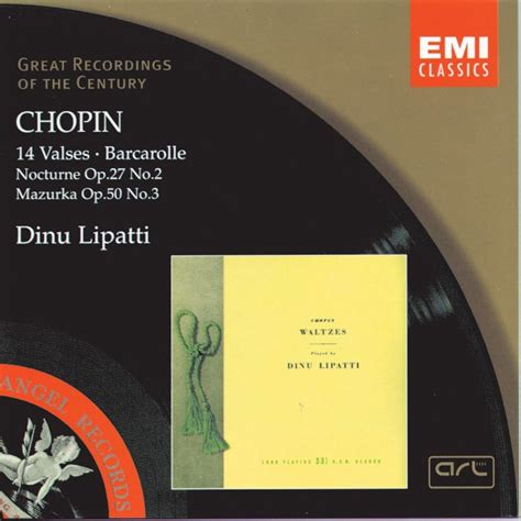 Waltzes: Chopin, Lipatti, Dinu, Emi Masters: Amazon.ca: Music