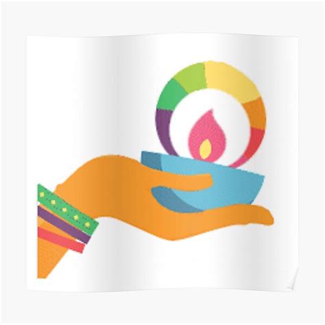 "Light diya " Poster for Sale by RITZS | Redbubble