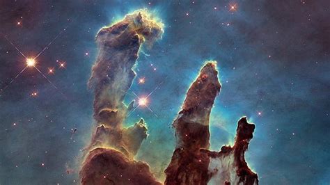 Hubble Telescope Pillars of Creation New Hubble telescope technicolor ...