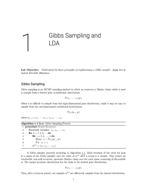 Gibbs Sampling | PDF | Normal Distribution | Mathematical Analysis