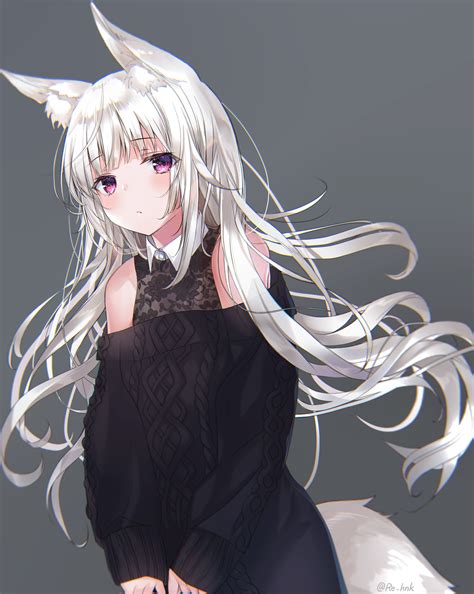 Fox Girl White Hair Anime Wallpapers - Wallpaper Cave