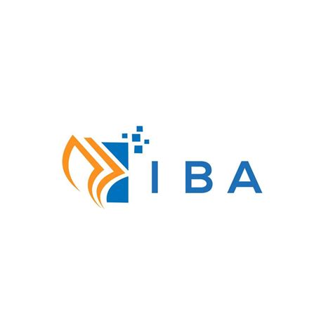 IBA credit repair accounting logo design on white background. IBA ...