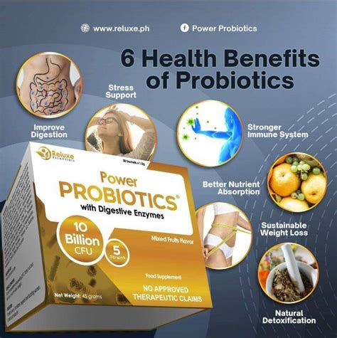 Power Probiotics with Digestive Enzymes 10Billion CFU 5Strains 30Sachet ...