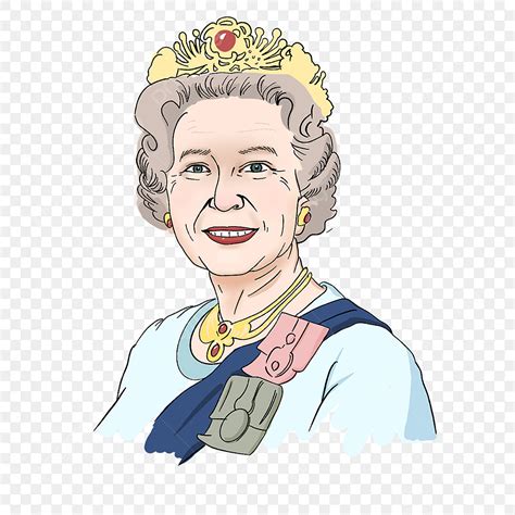 Queen Elizabeth Cartoon Drawing