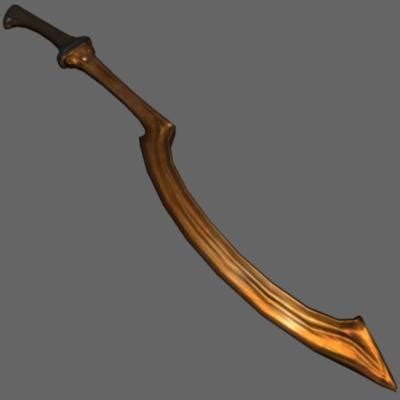 ancient egyptian khopesh 3d model