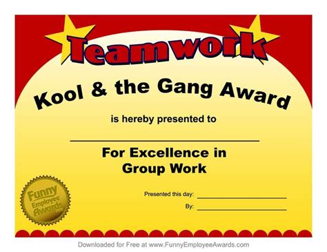 Awards Workplace Awards for Fun Funny Award Ideas for Employees ...