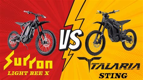 Surron Light bee vs Talaria Sting Side by Side Comparison! - YouTube