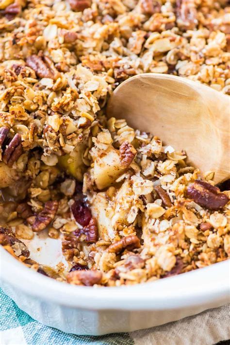 apple crumble with rolled oats