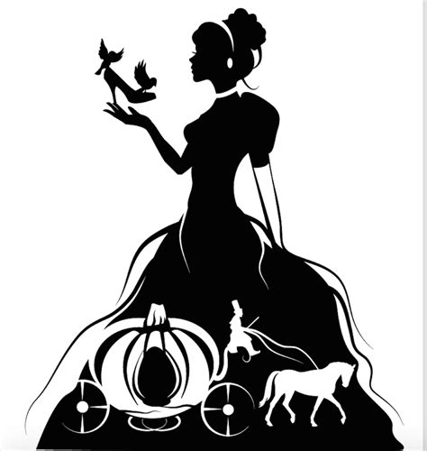 Belle Disney Princess Silhouette Svg