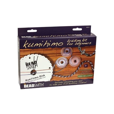 Beadsmith Kumihimo Braiding Kit for Beginners (for Round Braids ...