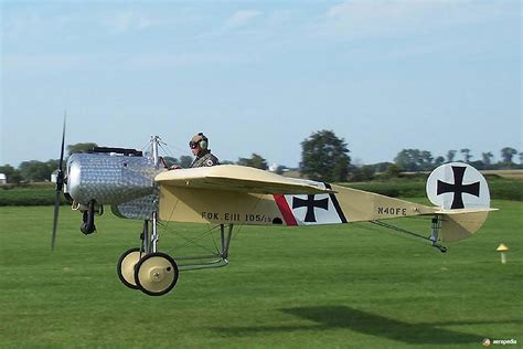 Airdrome Aeroplanes Fokker EindeckerE.iii · Aeropedia The Encyclopedia