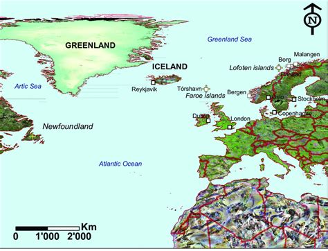 Map Of North Atlantic Ocean