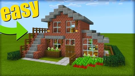 Minecraft Tutorial: How To Build an Easy Brick House