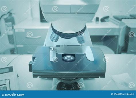 Microscope in a Medical Laboratory Stock Photo - Image of cell ...