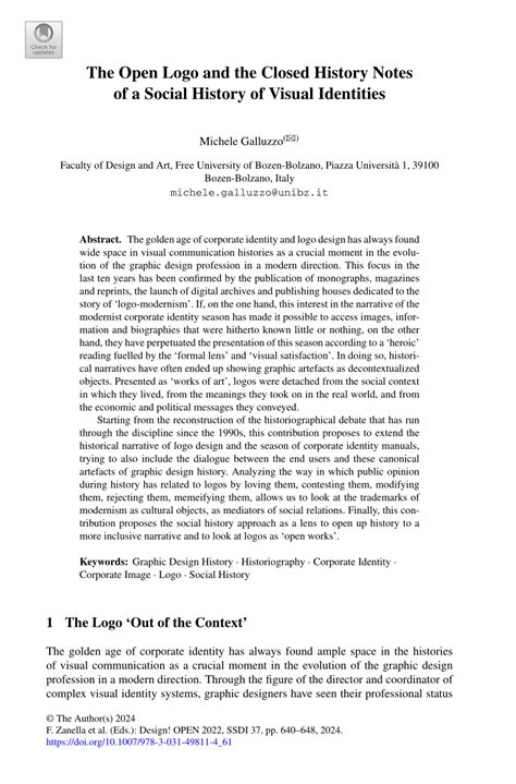 (PDF) The Open Logo and the Closed History Notes of a Social History of ...