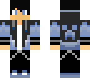 Blue Gamer boy | Minecraft Skin