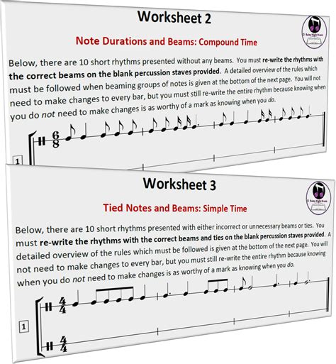 Music Worksheets Rhythm and Metre Key Stage 4 | Teaching Resources