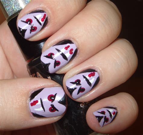 sharihearts: Halloween Cartoon Vampire Nail Art