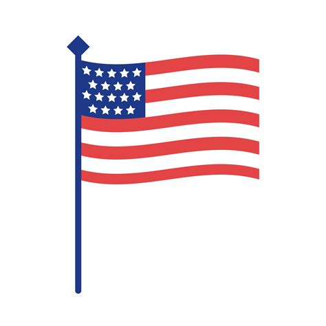 united states of america flag silhouette style 2651122 Vector Art at ...