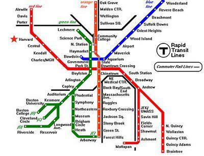 Free Printable Maps: Boston T Map | Subway map, Map, Boston travel