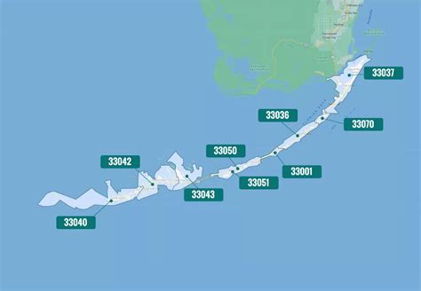 Monroe County, FL ZIp Codes Map | Tracy Chacksfield
