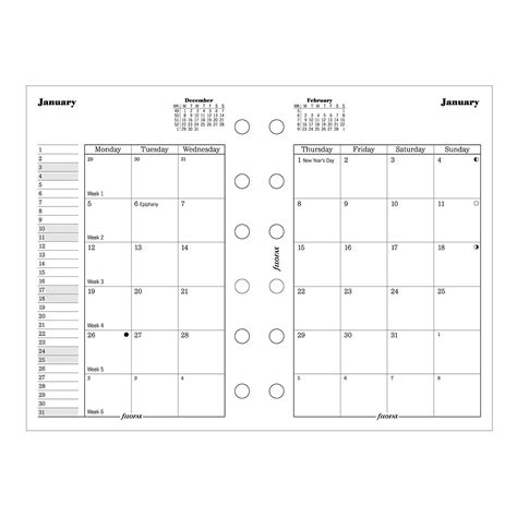 Free 5x7 Calendar Printable