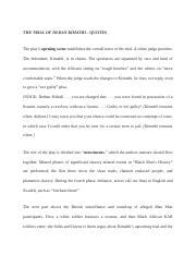 THE TRIAL OF DEDAN KIMATHI - Quotes.docx - THE TRIAL OF DEDAN KIMATHI ...