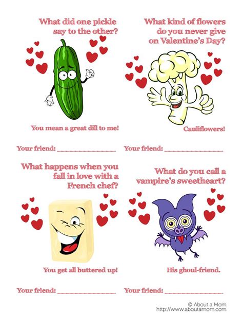 Printable Funny Valentine's Day Cards - About A Mom | Valentine jokes ...