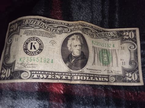 The twenty dollar bill from 1934, I got today. : r/mildlyinteresting