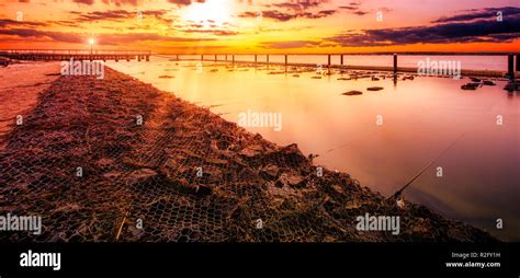 Long Island sunset Stock Photo - Alamy