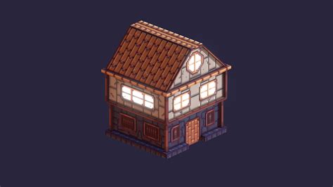 Pixel House - Download Free 3D model by tacocrepe [fb19698] - Sketchfab