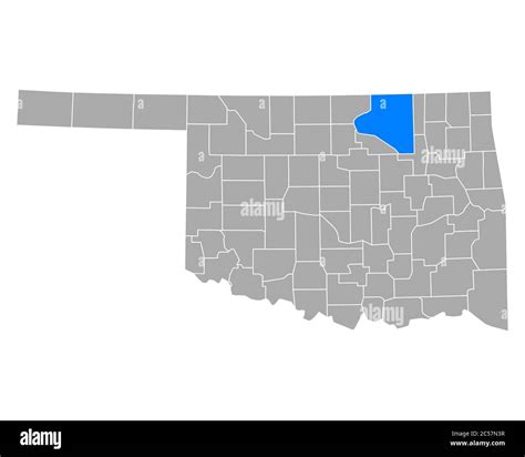 Map of Osage in Oklahoma Stock Photo - Alamy