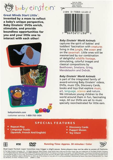 Baby Einstein World Animals DVD | eBay